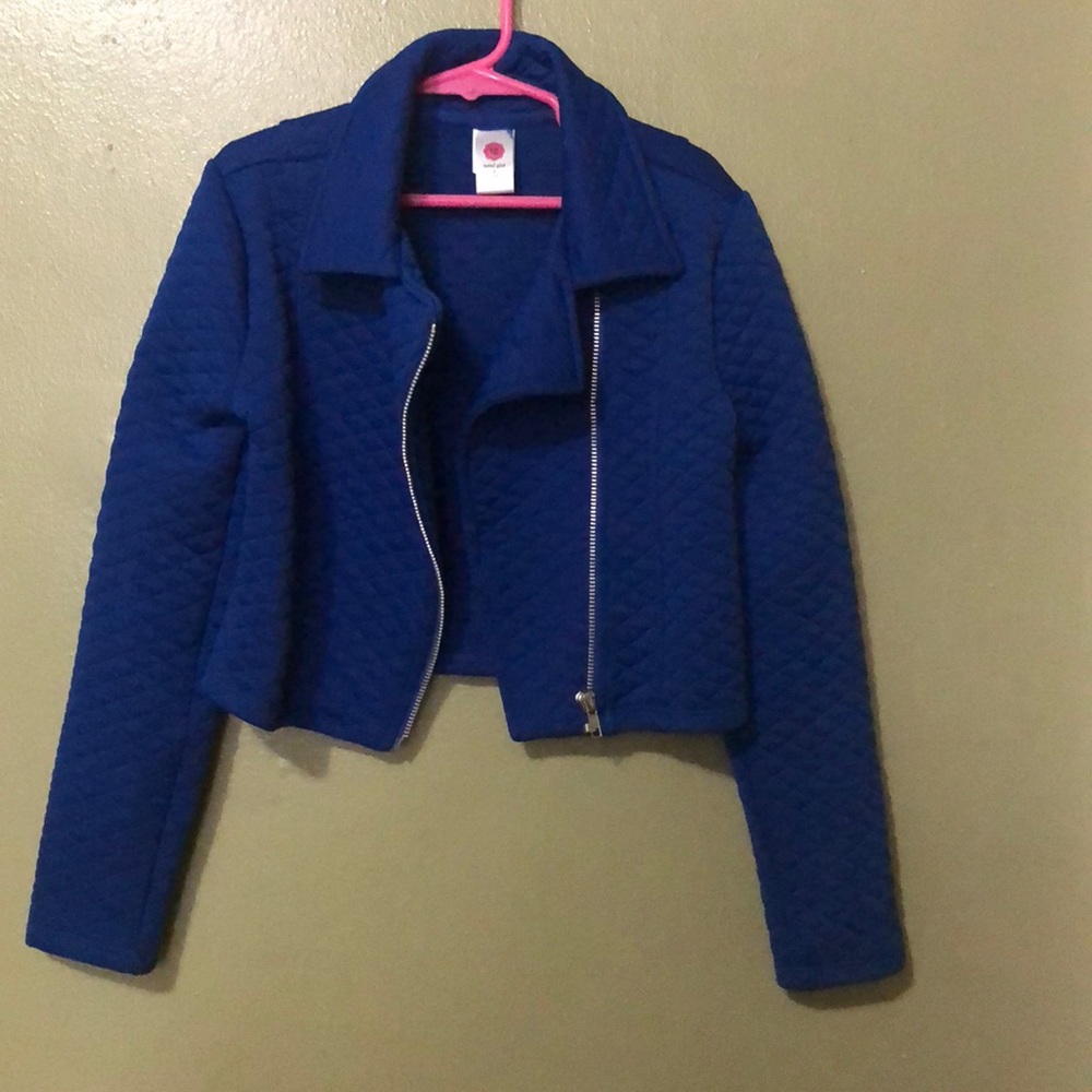 Size small 7-8 royal blue girls jacket
